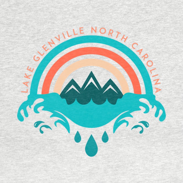 Lake Glenville rainbow splash by LeapDaze